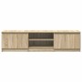 Mueble TV madera contrachapada color roble Sonoma 140x40x35,5cm