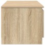 Mueble TV madera contrachapada color roble Sonoma 140x40x35,5cm