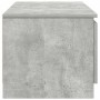 Mueble de TV madera contrachapada gris hormigón 140x40x35,5 cm