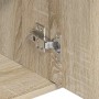 Aparador de madera contrachapada color roble Sonoma 88x30x70 cm