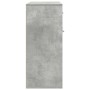 Aparador de madera contrachapada gris hormigón 88x30x70 cm