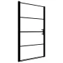 Schwarze Duschtür aus gehärtetem Glas, 100 x 178 cm von vidaXL, Duschtüren - Ref: Foro24-146885, Preis: 188,93 €, Rabatt: %
