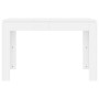 Mesa de comedor de madera contrachapada blanco 120x60x76 cm