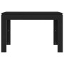 Mesa de comedor de madera contrachapada negro 120x60x76 cm en Mesas de cocina y de comedor | Comprar online en Foro24