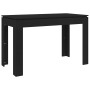 Mesa de comedor de madera contrachapada negro 120x60x76 cm en Mesas de cocina y de comedor | Comprar online en Foro24