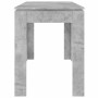 Mesa de comedor madera de ingeniería gris hormigón 120x60x76 cm