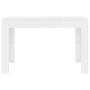Mesa de comedor madera de ingeniería blanco brillo 120x60x76 cm