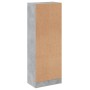 Estantería de 3 niveles madera ingeniería hormigón 40x24x109 cm