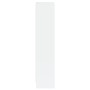 Estantería de 3 niveles madera blanco brillo 40x24x109 cm