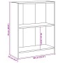 Estantería madera de ingeniería blanco 60x24x76 cm