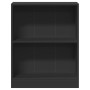 Estantería madera de ingeniería negro 60x24x76 cm