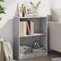 Estantería madera de ingeniería gris hormigón 60x24x76 cm