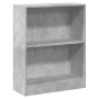 Estantería madera de ingeniería gris hormigón 60x24x76 cm