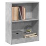 Estantería madera de ingeniería gris hormigón 60x24x76 cm