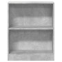 Estantería madera de ingeniería gris hormigón 60x24x76 cm
