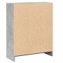Estantería madera de ingeniería gris hormigón 60x24x76 cm