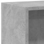 Estantería madera de ingeniería gris hormigón 60x24x76 cm