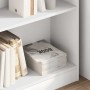 Estantería de madera contrachapada blanco 80x24x75 cm