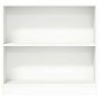 Estantería de madera contrachapada blanco 80x24x75 cm