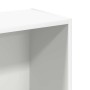 Estantería de madera contrachapada blanco 80x24x75 cm