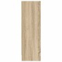 Estantería de madera contrachapada color roble 80x24x75 cm