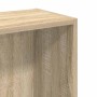 Estantería de madera contrachapada color roble 80x24x75 cm