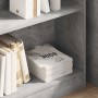Estantería de madera contrachapada gris hormigón 80x24x75 cm