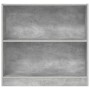 Estantería de madera contrachapada gris hormigón 80x24x75 cm