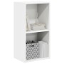 Estantería 2 niveles madera contrachapada blanco 40x30x76,5 cm