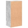 Estantería 2 niveles contrachapada gris hormigón 40x30x76,5cm