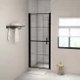 Puerta de ducha de vidrio templado negro 81x195 cm de vidaXL, Puertas de ducha - Ref: Foro24-148887, Precio: 191,48 €, Descue...