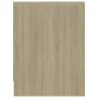 Mesita de noche madera contrachapada color roble 40x30x40 cm
