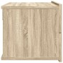 Mesita de noche madera contrachapada color roble 40x30x30 cm