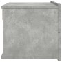 Mesita de noche madera contrachapada gris hormigón 40x30x30 cm