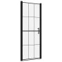 Schwarze Duschtür aus gehärtetem Glas, 91 x 195 cm von vidaXL, Duschtüren - Ref: Foro24-148888, Preis: 210,42 €, Rabatt: %