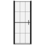 Puerta de ducha de vidrio templado negro 91x195 cm de vidaXL, Puertas de ducha - Ref: Foro24-148888, Precio: 214,10 €, Descue...