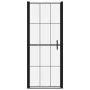 Schwarze Duschtür aus gehärtetem Glas, 91 x 195 cm von vidaXL, Duschtüren - Ref: Foro24-148888, Preis: 210,42 €, Rabatt: %