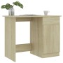 Escritorio madera contrachapada color roble Sonoma 100x50x76 cm