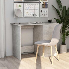 Escritorio de madera contrachapada gris hormigón 100x50x76 cm Escritorio de madera contrachapada gris hormigón 100x50x76 cm