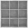 Estantería madera de ingeniería gris hormigón 98x29x97,5 cm