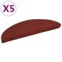 Self-adhesive stair mat 5 pcs 56x17x3 cm red by vidaXL, Stair mats - Ref: Foro24-149682, Price: 21,43 €, Discount: %