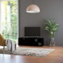 Mueble de TV madera contrachapada negra 120x34x37 cm en Muebles TV | Comprar online en Foro24