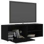 Mueble de TV madera contrachapada negra 120x34x37 cm en Muebles TV | Comprar online en Foro24