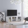 Mueble de TV madera contrachapada blanco 120x34x37 cm en Muebles TV | Comprar online en Foro24