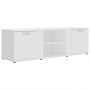 Mueble de TV madera contrachapada blanco 120x34x37 cm en Muebles TV | Comprar online en Foro24