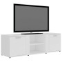 Mueble de TV madera contrachapada blanco 120x34x37 cm en Muebles TV | Comprar online en Foro24