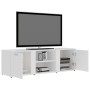 Mueble de TV madera contrachapada blanco 120x34x37 cm en Muebles TV | Comprar online en Foro24
