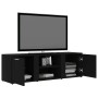 Mueble de TV madera contrachapada negra 120x34x37 cm en Muebles TV | Comprar online en Foro24