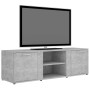 Mueble de TV madera contrachapada gris hormigón 120x34x37 cm