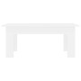 Mesa de centro madera contrachapada blanco 100x60x42 cm